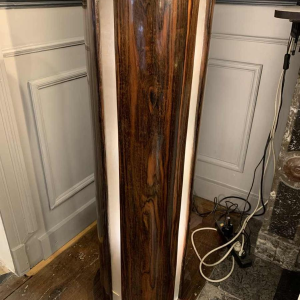 DE COENE FRERES, Art Deco Light Column, Macassar Ebony, 1925