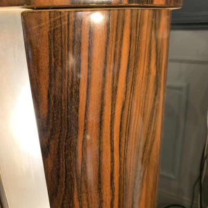 DE COENE FRERES, Art Deco Lichte Kolom, Macassar Ebbenhout, 1925