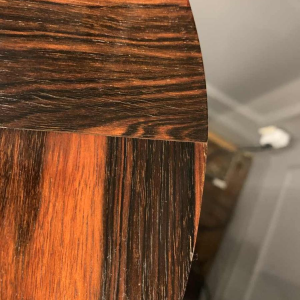 DE COENE FRERES, Art Deco Light Column, Macassar Ebony, 1925