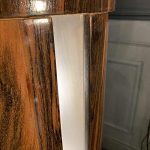 DE COENE FRERES, Art Deco Light Column, Macassar Ebony, 1925