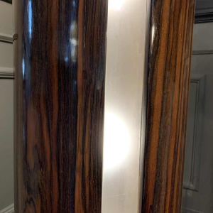 DE COENE FRERES, Art Deco Light Column, Macassar Ebony, 1925