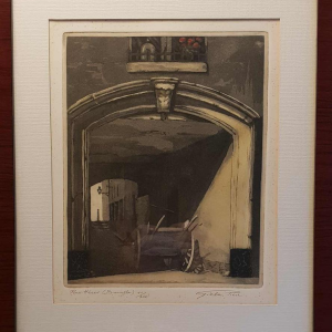 Gielis Pierre « Rue Héris » gravure en couleurs, numérotée et signée