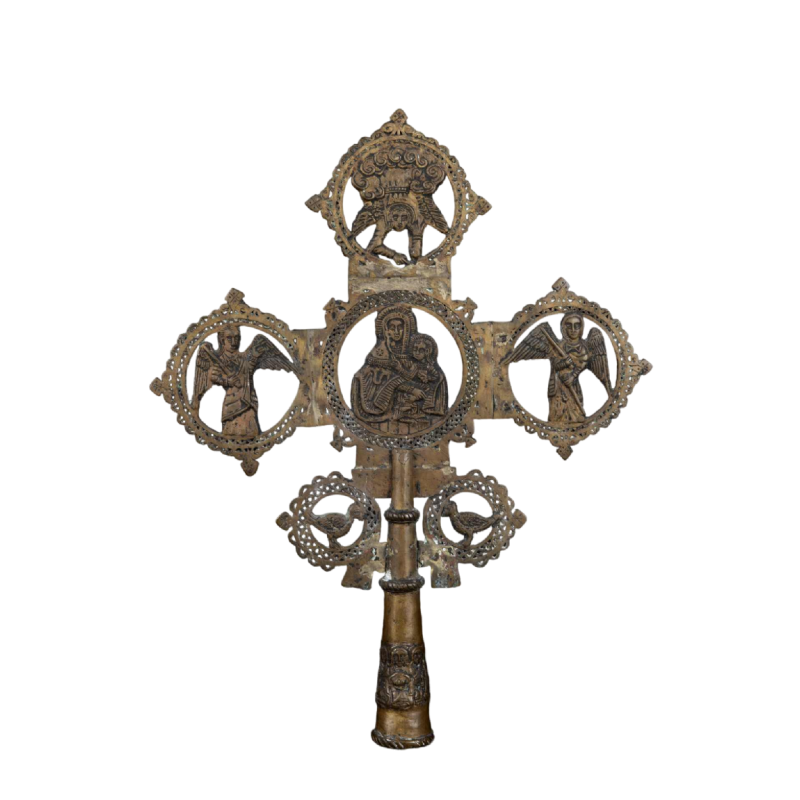 Croix de procession éthiopienne : héritage spirituel et artisanat sacré, 19ème siècle
