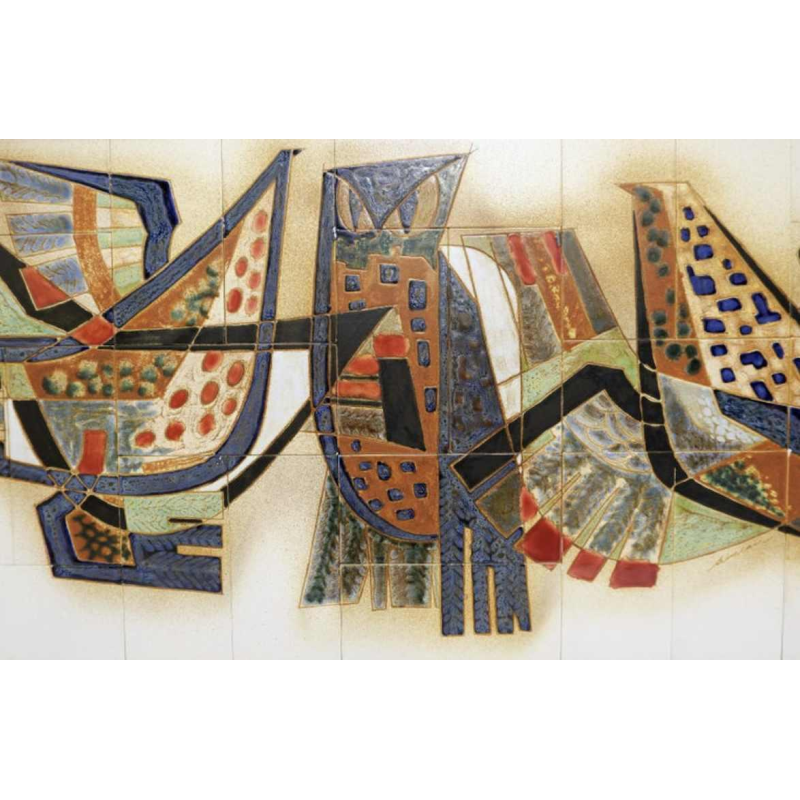 ALFRED HENDRICKX for BELFORM - Rosewood Sideboard and ceramic door, ca 1950