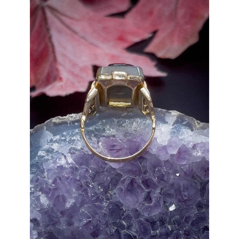 Bague en or jaune 18k sertie d'un camée Minerve, fin 19ème siècle
