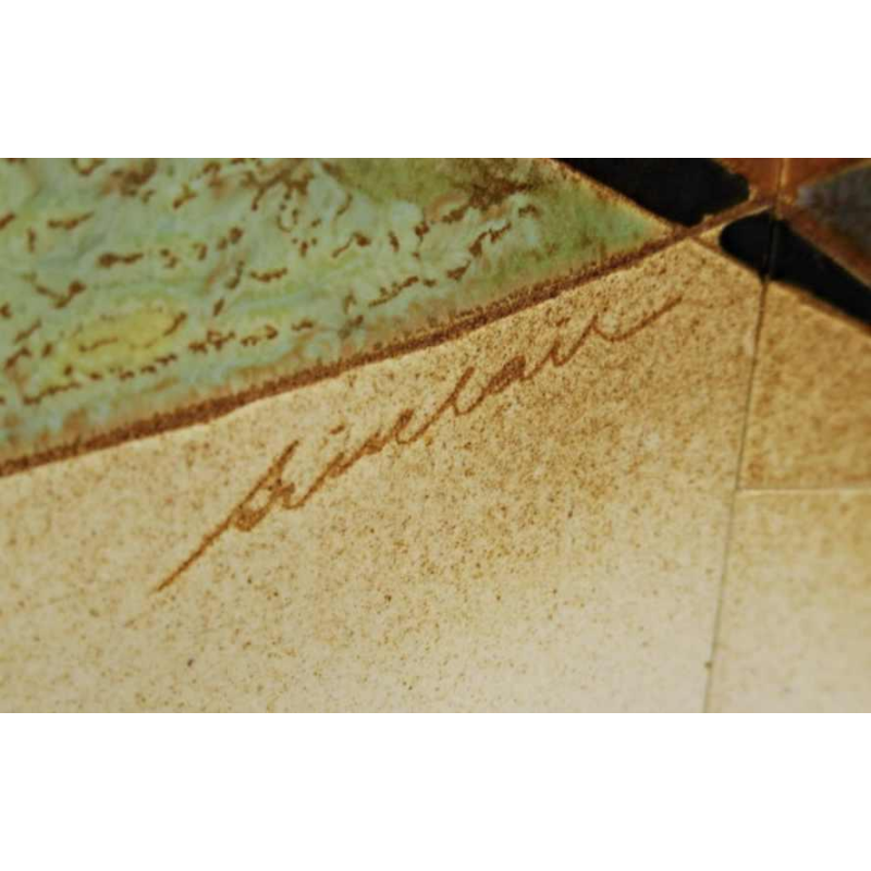 ALFRED HENDRICKX pour BELFORM - Enfilade en bois de rose et céramique, ca 1950