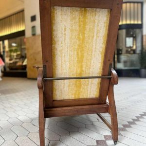 Gustave Serrurier-Bovy, fauteuil modulable Art Nouveau, bois de chêne, tissu et laiton, ca 1900