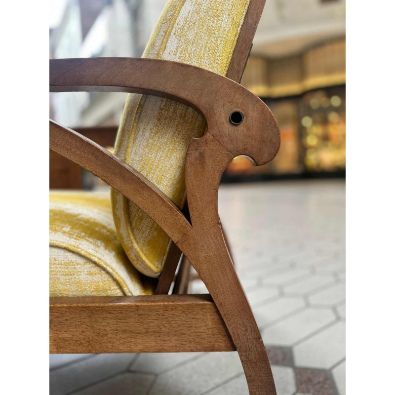 Gustave Serrurier-Bovy, fauteuil modulable Art Nouveau, bois de chêne, tissu et laiton, ca 1900