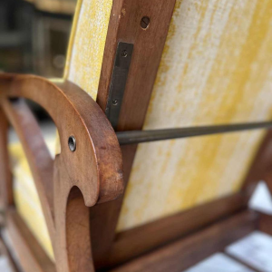 Gustave Serrurier-Bovy, fauteuil modulable Art Nouveau, bois de chêne, tissu et laiton, ca 1900