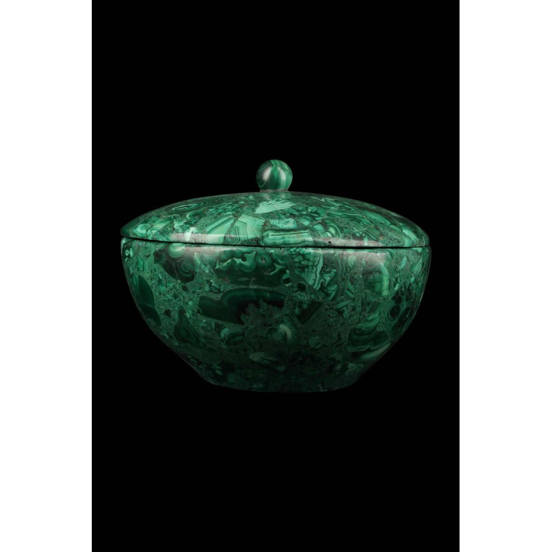 Bonbonnière couverte en malachite