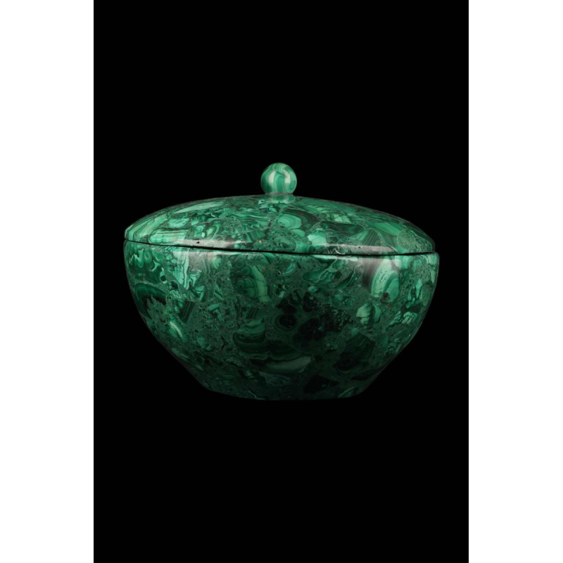 Bonbonnière couverte en malachite