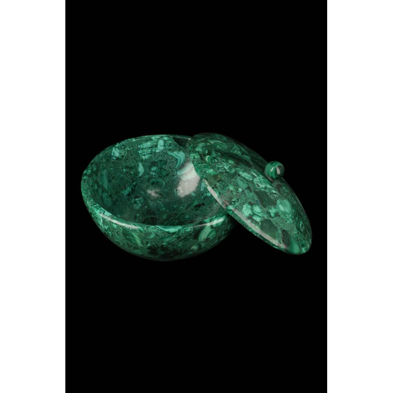 Bonbonnière couverte en malachite