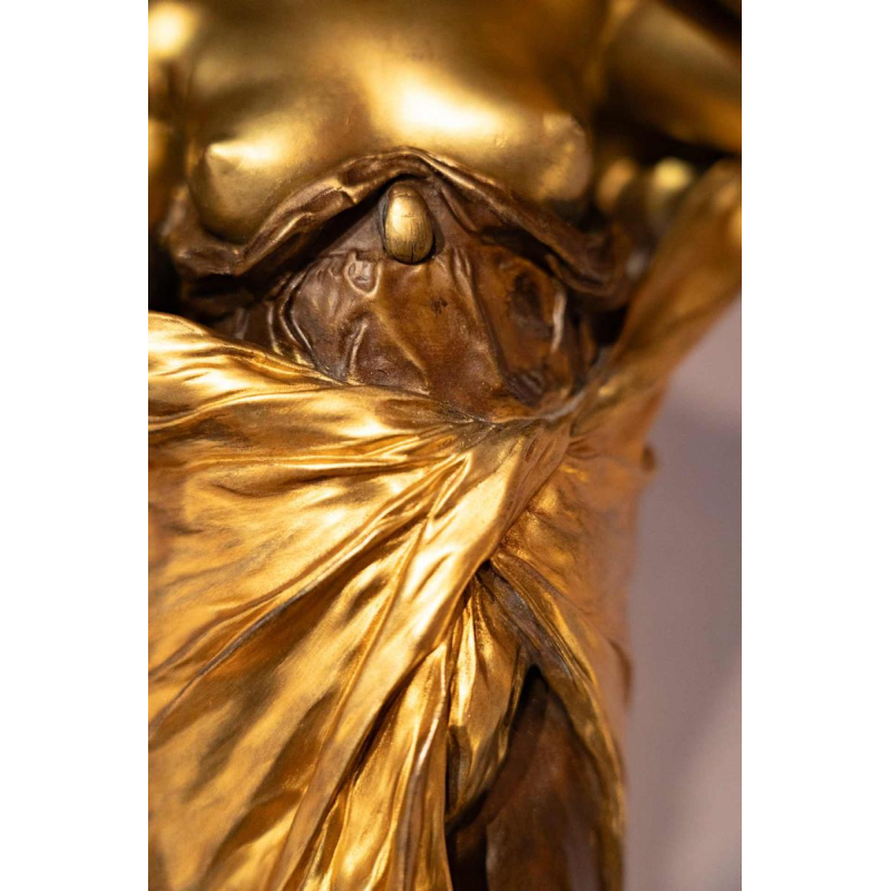 Louis-Ernest Barrias "La Nature se dÃ©voilant devant la scienceÂ, sculpture en bronze, XIXe s