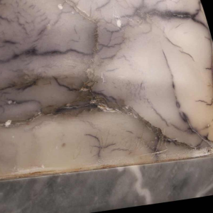 Gustave Van Vaerenbergh 'Bust of a young girl’ sculpture in alabaster and marble, late 19th c