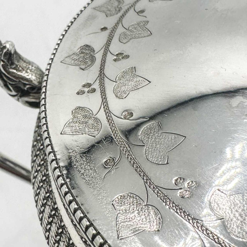 Empire period bezel 1809-1819 Sterling Silver (950/1000) and Blue Crystal.