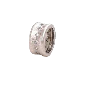 White gold ring with diamonds