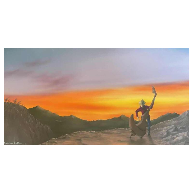 Dominique LEFEVRE Le musicien qui joue avec l'écho -2004 (The musician who plays with echoes)