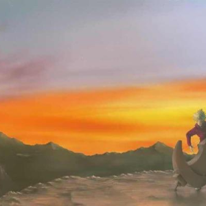 Dominique LEFEVRE Le musicien qui joue avec l'écho -2004 (De muzikant die met echo's speelt)