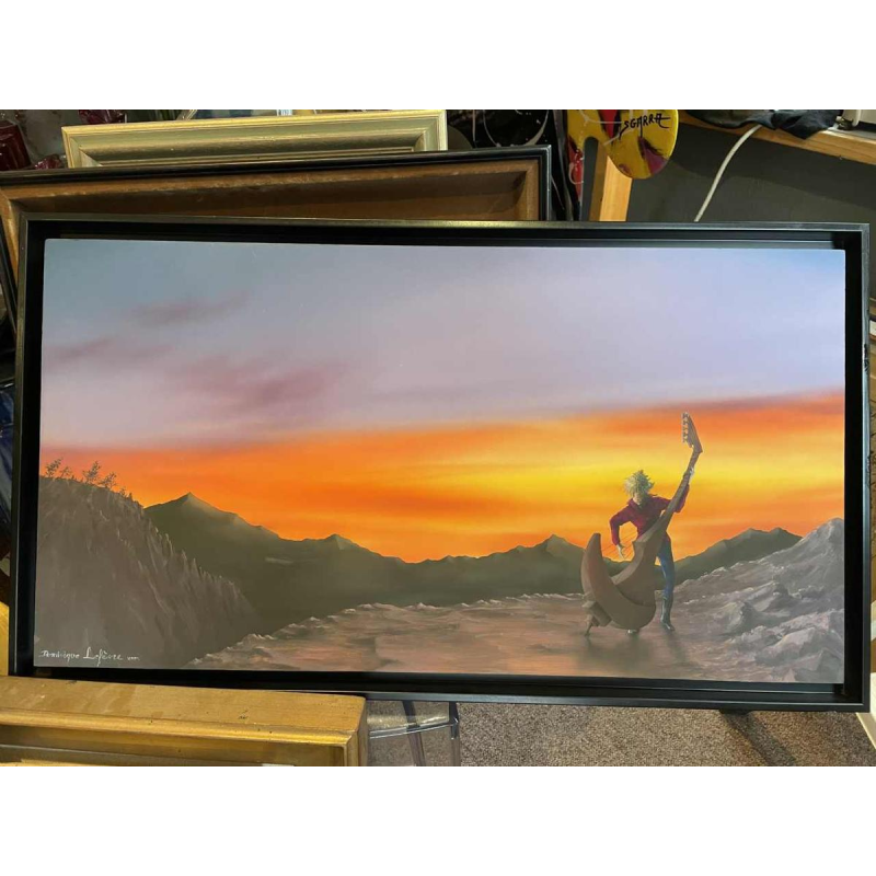 Dominique LEFEVRE Le musicien qui joue avec l'écho -2004 (The musician who plays with echoes)