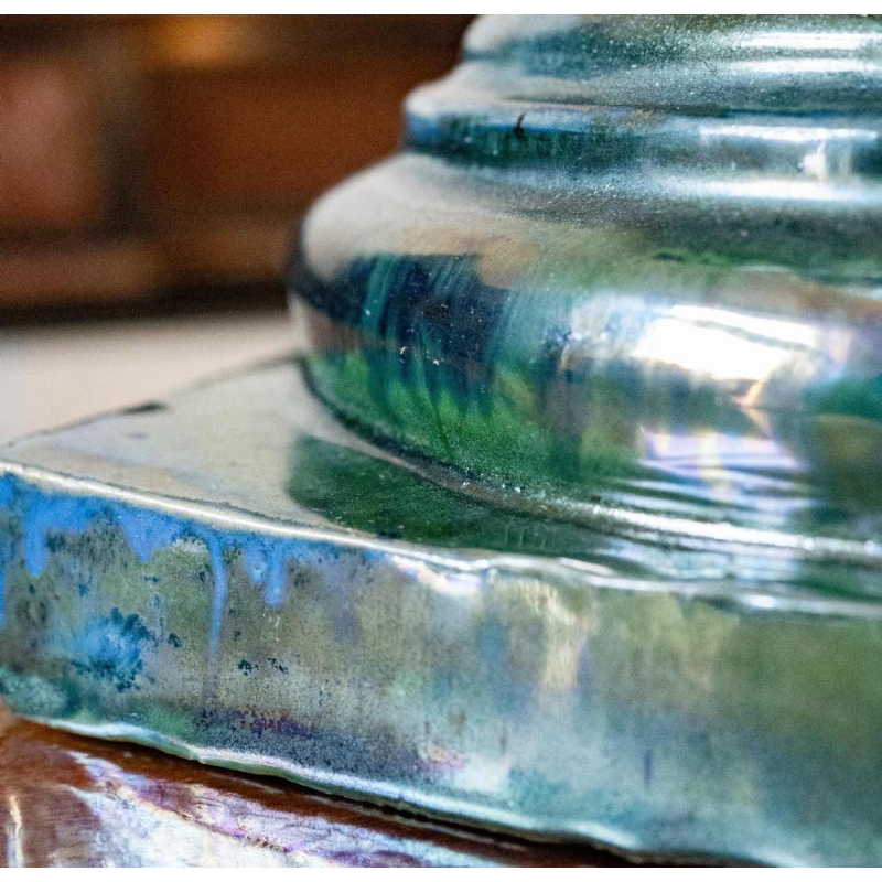 Louis Gustave Cambier & Roger Gue´rin, sculpture "Buste jeune enfant garc¸on" gre`s sale´ grand feu, Bouffioulx ca 1925