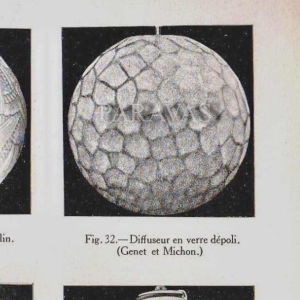 Genet et Michon : paire des lampes art déco. France 1930