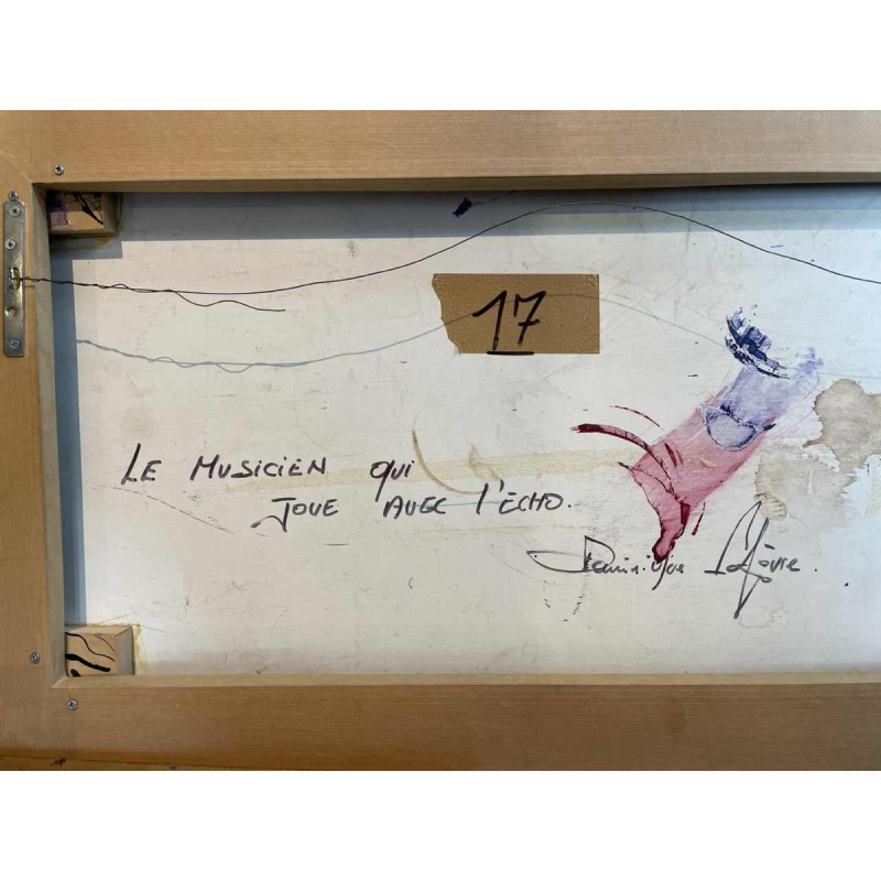 Dominique LEFEVRE Le musicien qui joue avec l'écho -2004 (De muzikant die met echo's speelt)