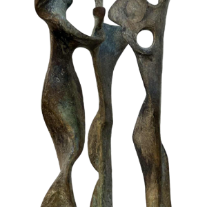 Max Seiz, "Familie II" bronzen sculptuur