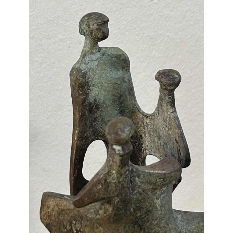 Max Seiz, bronze sculpture "Familie II"
