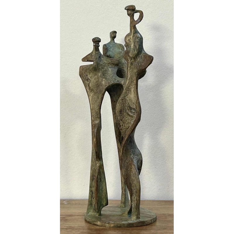 Max Seiz, bronze sculpture "Familie II"