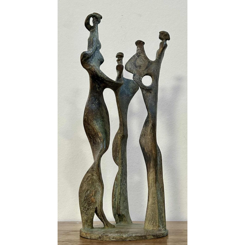 Max Seiz, bronze sculpture "Familie II"