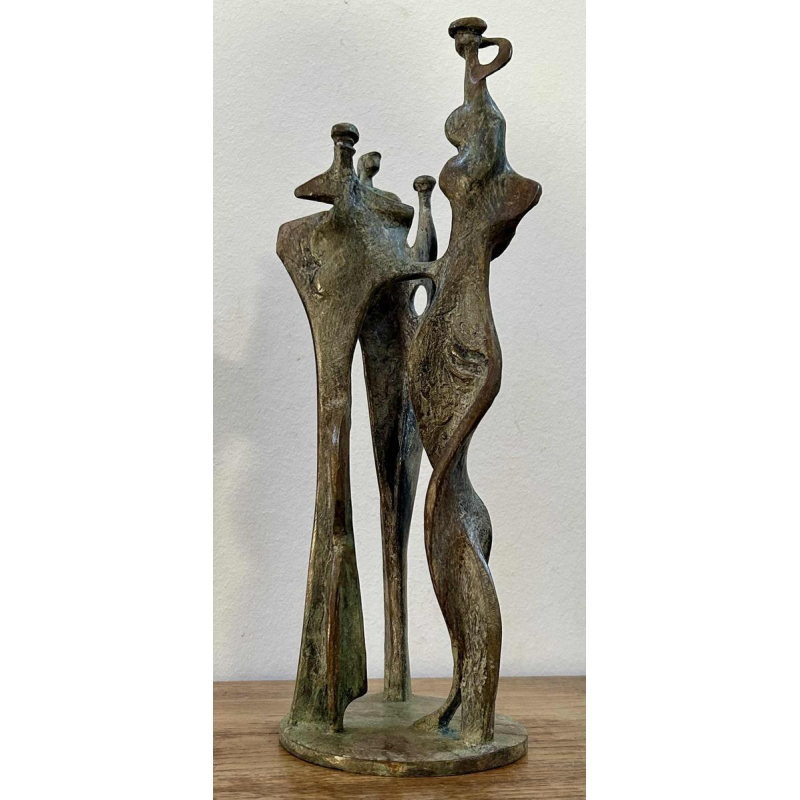 Max Seiz, sculpture en bronze « Familie II »