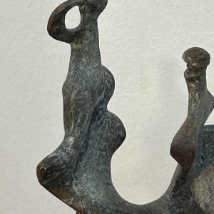 Max Seiz, "Familie II" bronzen sculptuur