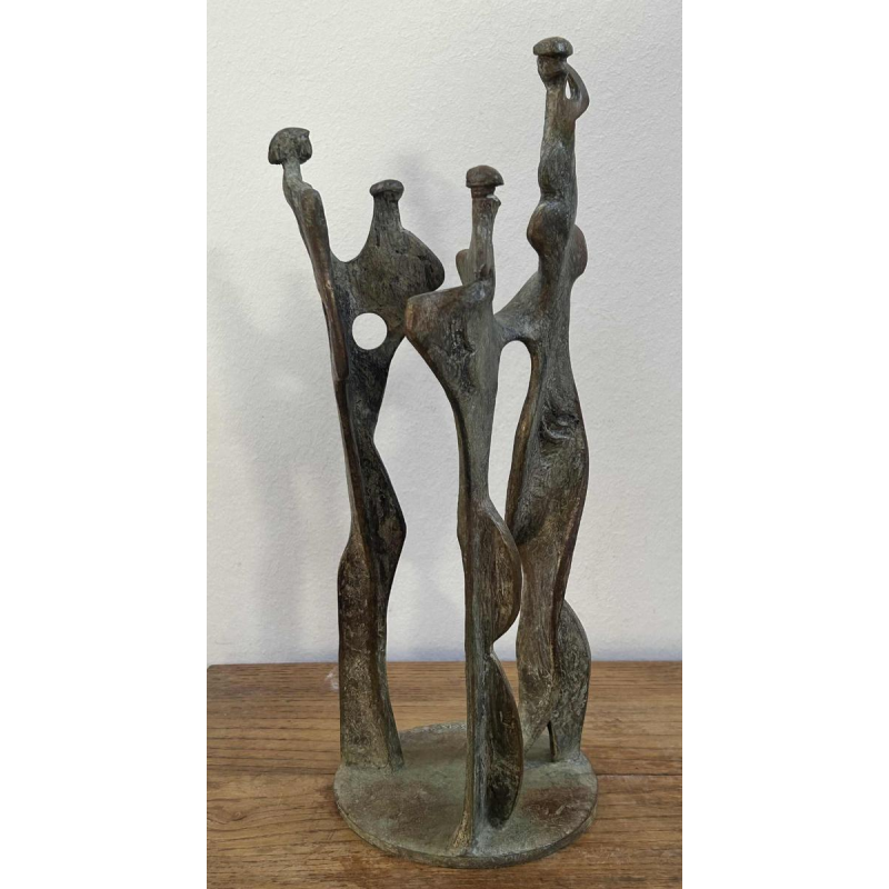 Max Seiz, sculpture en bronze « Familie II »