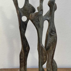 Max Seiz, "Familie II" bronzen sculptuur
