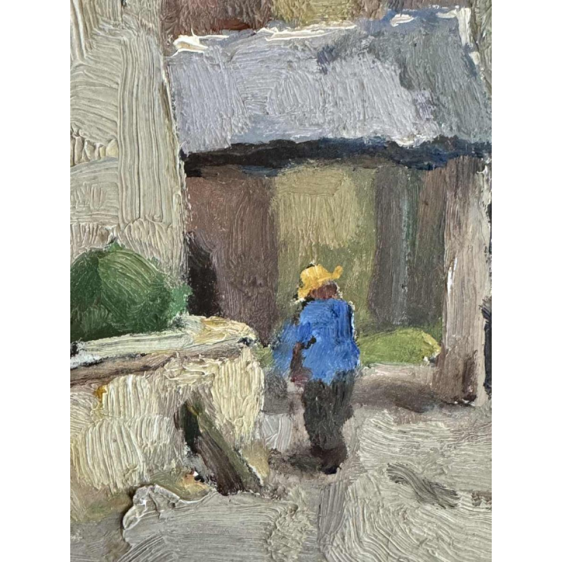 Jean-Baptiste SCORIEL (1883-1956): De kasteel - schilderij olie op paneel