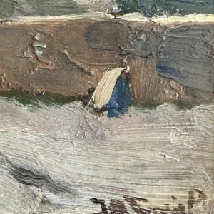 Jean-Baptiste SCORIEL (1883-1956): De kasteel - schilderij olie op paneel