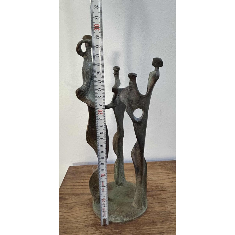 Max Seiz, sculpture en bronze « Familie II »