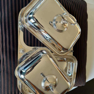 CESA, solid silver vegetable dish, 20th century