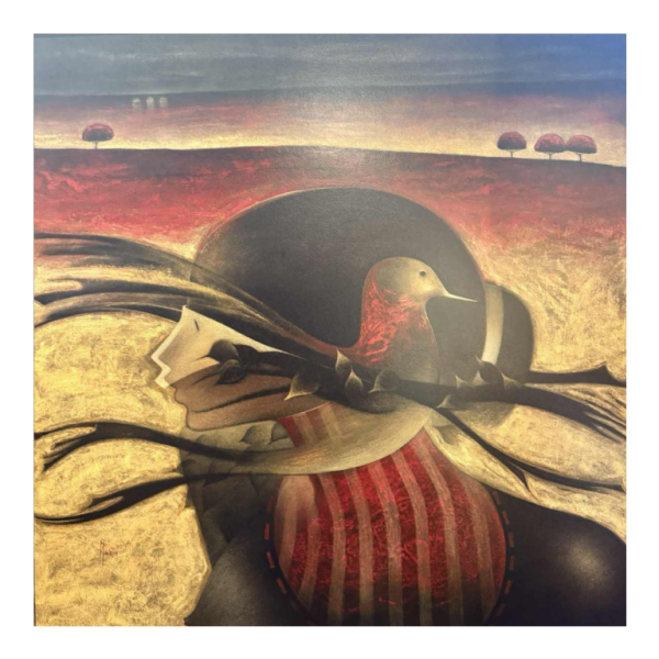 Maurice MUSIN « Herfst onweer » schilderij olie op paneel