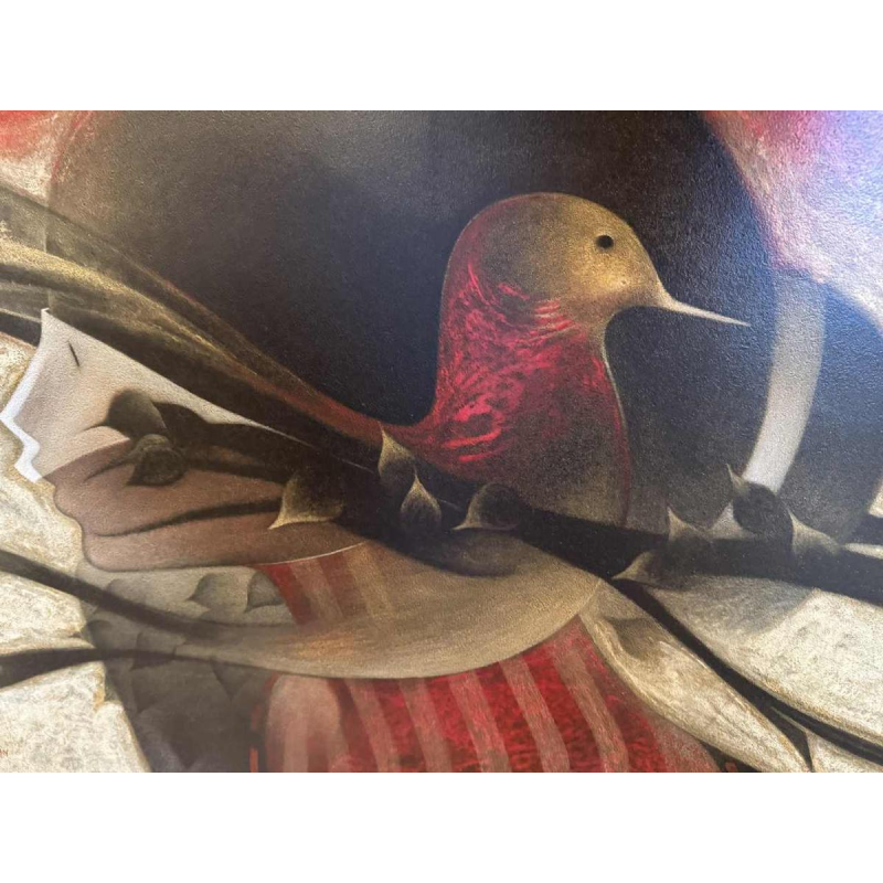 Maurice MUSIN « Herfst onweer » schilderij olie op paneel