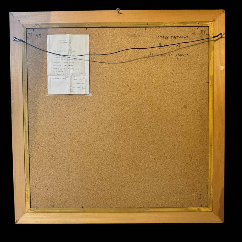 Maurice MUSIN « Orage dautomne » peinture huile sur panneau