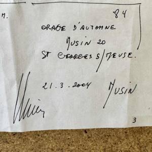 Maurice MUSIN « Herfst onweer » schilderij olie op paneel