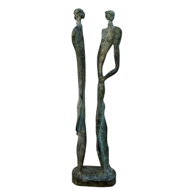 Max Seiz, bronze sculpture "La Rencontre