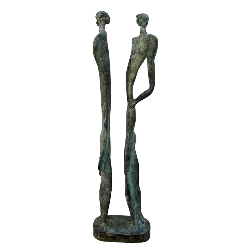 Max Seiz, sculpture en bronze « La Rencontre »