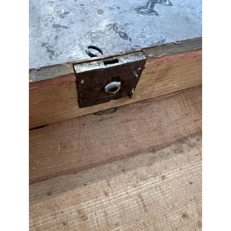 Houten spadoos - Jolités de Spa - zwart gelakt Chinees decor, 18e eeuw