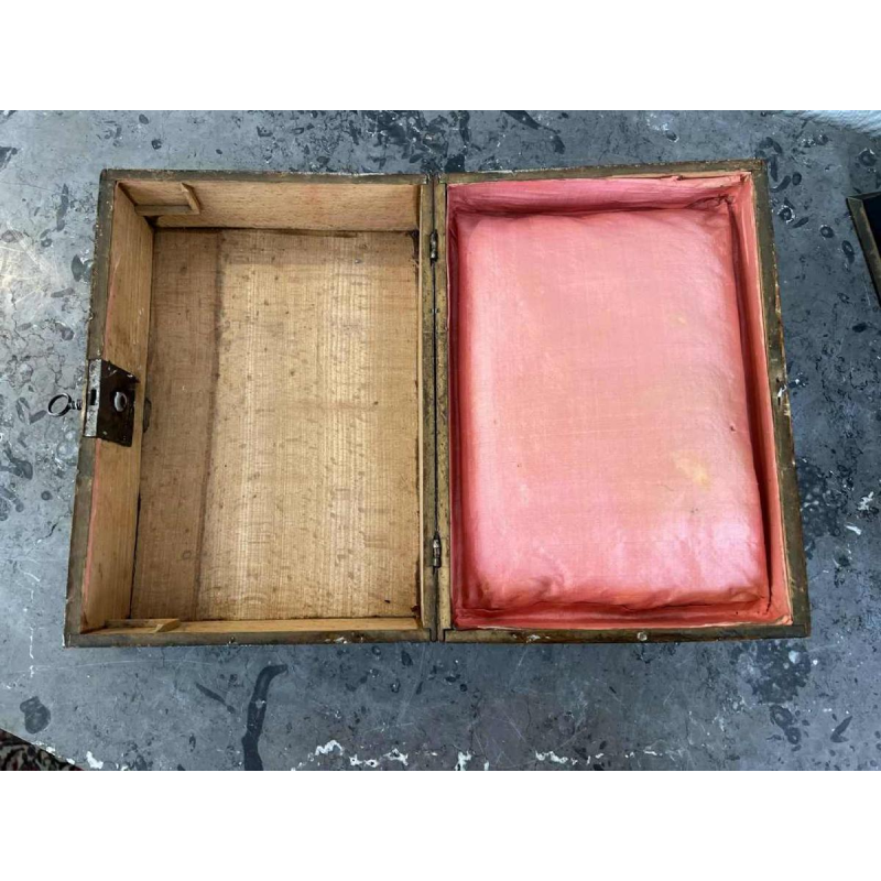 Coffret en Bois de Spa - Jolités de Spa - décor chinois laqué noir, XVIIIe siècle