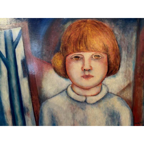 Marcel HOCQ (1933-2021): "La fille au tablier blanc »