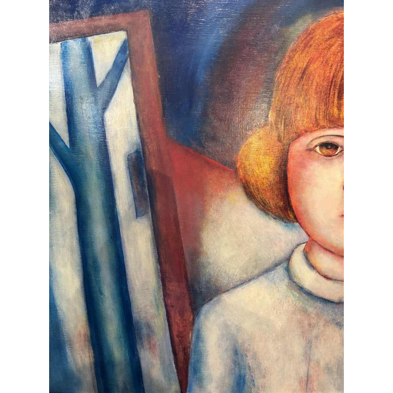 Marcel HOCQ (1933-2021): "La fille au tablier blanc »