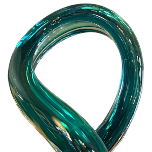 ROBERT PIERINI " Twist " Large Glass Sculpture (70cm), Filigree Base, 1995