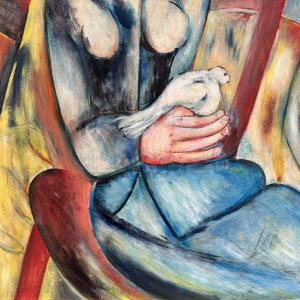 Marcel HOCQ (1933-2021): "La femme à la colombe »